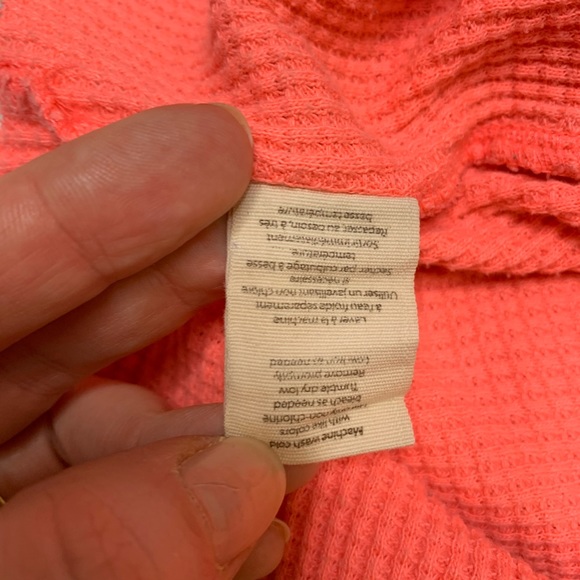 Free People We The Free Love Bug Thermal Coral size L - Picture 7 of 7